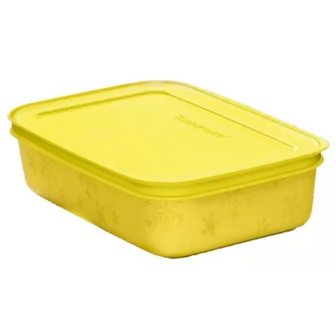 Tupperware Pote Freezer Line Baixo 1 Lt Amarelo