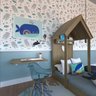 Quarto Infantil Cama e Mesa Dobrável KitCubos Espresso Móveis - 11