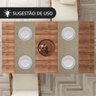 1 Caminho Trilho Mesa Impermeável PVC Nápoli Fendi 42x140 - 7