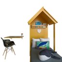 Ver imagem 3 de Quarto Infantil Cama e Mesa Dobrável KitCubos Espresso Móveis