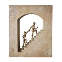 Ver imagem 1 de Escultura Decorativa em Resina Dourada 23cm 15562-pl