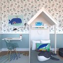 Ver imagem 1 de Quarto Infantil Cama e Mesa Dobrável Kitcubos Espresso Móveis Branco