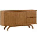 Ver imagem 5 de Kit Aparador Buffet Bar Living com Cristaleira Adega Vicky N01 Ypê - Lyam Decor