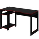 Ver imagem 6 de Mesa para Computador Gamer Espaço para 2 Monitores e Cpu Preto/vermelho