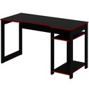 Ver imagem 5 de Mesa para Computador Gamer Espaço para 2 Monitores e Cpu Preto/vermelho