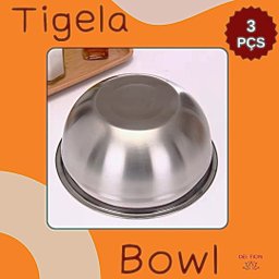 Kit 03 Tigelas Bowl Multiuso 20 24 e 28cm Diâmetro Aço Inox Bacia Culinaria de Cozinha Saladas Massa - 5