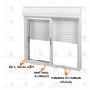 Ver imagem 2 de Janela de Aluminio com Persiana Branco Integrada 140x120cm