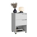 Ver imagem 5 de Mesa de Cabeceira 2 Gavetas 69x45 cm Toledo Branco 100% MDF Casamia