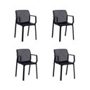 Ver imagem 3 de Conjunto 4 Cadeiras Empilhaveis com Telinha Area Externa Sardenha Fratini