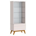 Ver imagem 2 de Aparador para Sala Buffet 1.6 e Cristaleira Classic Off White - Imcal