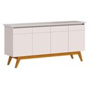 Ver imagem 3 de Aparador para Sala Buffet 1.6 e Cristaleira Classic Off White - Imcal