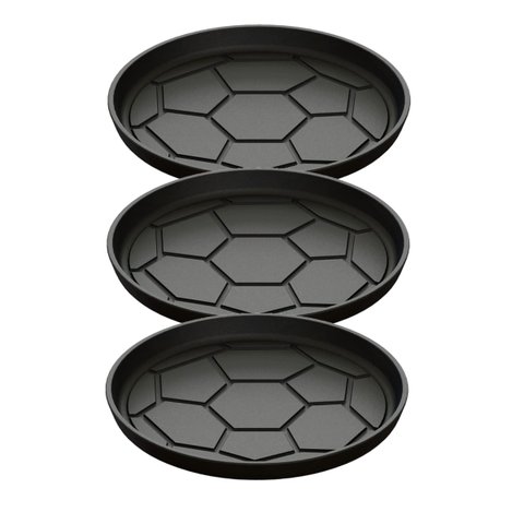 Kit 3 Chapa Petisco Redonda Copa 2022 de Ferro Fumil 20x2cm