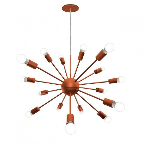 Lustre  Pendente Bivolt 16 Lâmpadas Sputnik WOODS!