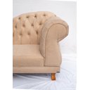 Ver imagem 3 de Sofá Chesterfield Elisabeth Divã 1,43m- Suede Nude / decoração, sala, consultório, psicólogo