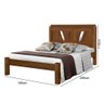 Cama de Casal em Madeira Maciça - Imbuia - 3