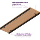 Ver imagem 5 de Tampo em MDF BP para Escrivaninha Teko Casatema MadeiraOriginals Marrom/Preto Fosco/Álamo