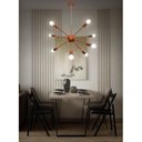 Ver imagem 2 de Lustre Pendente Bivolt 8 Lâmpadas Sputnik WOODS!