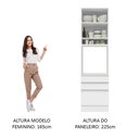 Ver imagem 7 de Torre Quente Para Fornos Armário de Cozinha 1 Porta e 3 Gavetas Glamy Madesa