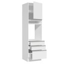 Ver imagem 6 de Torre Quente Para Fornos Armário de Cozinha 1 Porta e 3 Gavetas Glamy Madesa