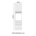 Ver imagem 3 de Torre Quente Para Fornos Armário de Cozinha 1 Porta e 3 Gavetas Glamy Madesa