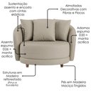 Ver imagem 5 de Poltrona Decorativa Maya Pes Madeira Courino Tcs 725 Moll