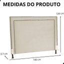 Ver imagem 6 de Cabeceira de Cama Box Estofada 140 Cm Casal Viviane Veludo