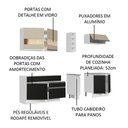 Ver imagem 5 de Armário de Cozinha Completa 220cm Branco/Preto/Crema Parma Madesa 02