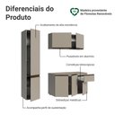 Ver imagem 5 de Armário de Cozinha Compacta 160cm Suspenso Nice Madesa