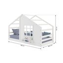 Ver imagem 3 de Cama Montessoriano Casinha com Janela Madeira Maciça Branco Housin