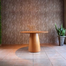 Mesa de Jantar Base Cone em Madeira Laminada Lyon - 108cm - 6