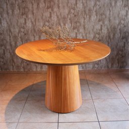 Mesa de Jantar Base Cone em Madeira Laminada Lyon - 108cm - 4