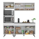 Ver imagem 6 de Armário de Cozinha Compacta 182cm Veneza Multimóveis V3695 Branco/Preto