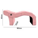 Ver imagem 4 de Maca Mesa Profissional com Vibroterapia Massagem Clínica Veludo Rosa Claro SOFA STORE