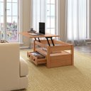 Ver imagem 4 de Mesa de Centro 1 Gaveta em Madeira Maciça Nordik