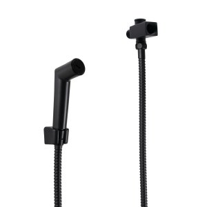 Chuveirinho de Mão Preto Fosco Abs Mangueira 180 Cm e Desviador
