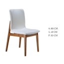 Ver imagem 4 de Conjunto de 2 Cadeiras Esmeralda - Madeira Maciça, Encosto Estofado - Távoli Decor