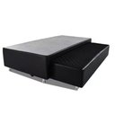 Ver imagem 1 de Cama Box Bicama Auxiliar Solteiro Corino Espuma 8cm 40x88x188 Preto