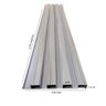 Painel Decorativo Ripado de Pvc Barra de 270cm Azn - Marfim - 5