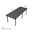 Ver imagem 5 de Kit Policarbonato Cinza Refletivo 6mm 8,00m X 3,00m - Perfis Naturais