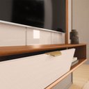 Ver mais imagens de Painel TV até 55'' Ripado 158cm com Bancada Suspensa Savana D04 - D'Rossi