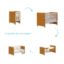 Ver imagem 5 de Quarto de Bebê Berço Evolution + Guarda Roupa 4P + Cômoda 4g Elfe Areia Savana 02 Colcões