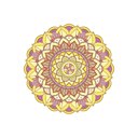 Ver imagem 2 de Adesivo de Parede New Mandala 16 Arte Destaque 0,60 X 0,60 Metros