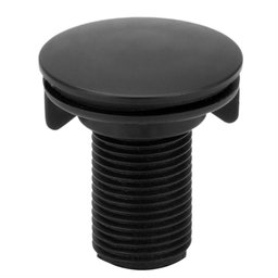 2 Tampa Tampão Tapa Furo Plug Preto 1/2 Lavatório/Pia/Cuba - 2
