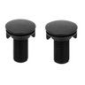2 Tampa Tampão Tapa Furo Plug Preto 1/2 Lavatório/Pia/Cuba - 1