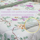 Ver imagem 4 de Edredom Solteiro Dupla Face 400 Fios Micropercal Toque de Pêssego 100% Poliéster Antialérgico Emanue