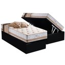Ver imagem 1 de Cama Box Baú Crc Solteiro +Colchão Molas Bonnel Spain Herval 88x188