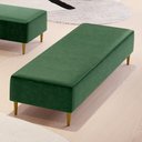Ver imagem 2 de Puff Decorativo Sala de Estar Bali W01 Pés Palito 190x60cm Couríssimo Verde - Lyam Decor