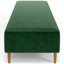 Ver imagem 7 de Puff Decorativo Sala de Estar Bali W01 Pés Palito 190x60cm Couríssimo Verde - Lyam Decor
