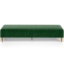 Ver imagem 3 de Puff Decorativo Sala de Estar Bali W01 Pés Palito 190x60cm Couríssimo Verde - Lyam Decor