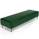 Ver imagem 1 de Puff Decorativo Sala de Estar Bali W01 Pés Palito 190x60cm Couríssimo Verde - Lyam Decor